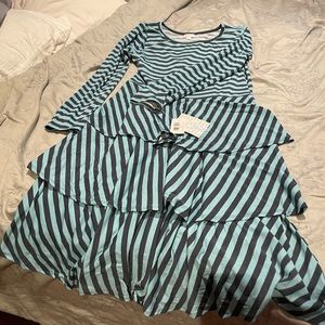 Lularoe tiered ruffle skirt dress, size XL, nwt